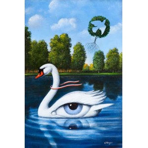 Rafal Olbinski, Swan