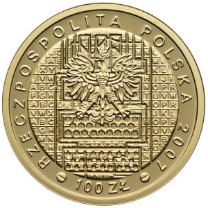 100 złotych 2007, 75. Rocznica Złamania Szyfry Enigmy