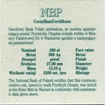 200 złotych 1999, Fryderyk Chopin