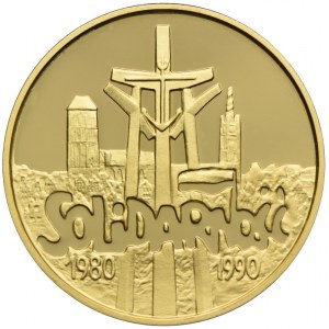 200000 złotych 1990, Solidarność 1980 - 1990 (32mm)