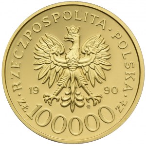 100000 złotych 1990, Solidarność 1980 - 1990