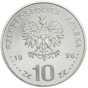 10 złotych 1996, Zygmunt II August, popiersie