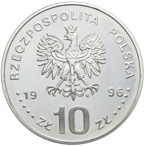 10 złotych 1996, Zygmunt II August, półpostać