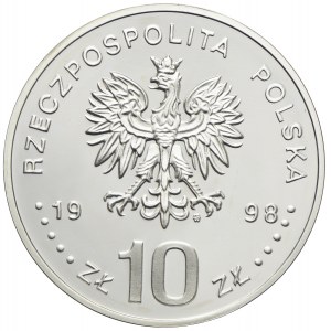 10 złotych 1998, Zygmunt III Waza, popiersie
