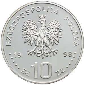 10 złotych 1998, Zygmunt III Waza, półpostać