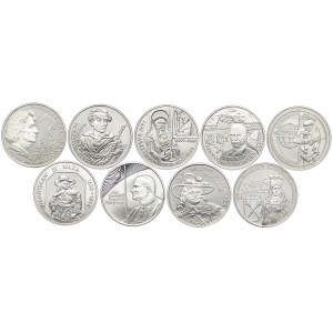 Zestaw monet, 10 złotych 1999 (9 szt.)