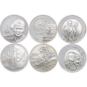 Zestaw monet, 10 złotych 2003 (6 szt.)