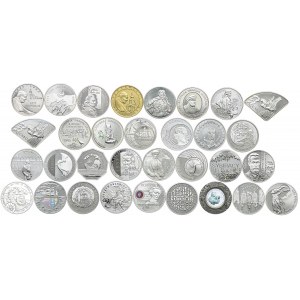 Zestaw monet, 10 złotych 2005-2008 (32 szt.)