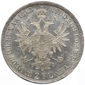 Austria, Franciszek Józef I, 2 floreny 1865 A, Wiedeń