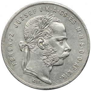 Węgry, Franciszek Józef I, 1 forint 1871 KB, Kremnica
