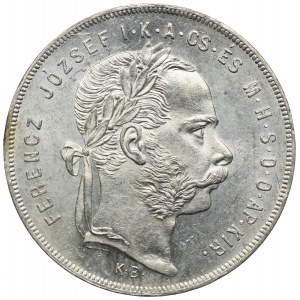Węgry, Franciszek Józef I, 1 forint 1875 KB, Kremnica
