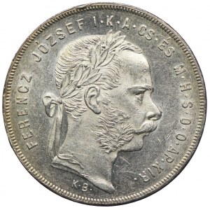 Węgry, Franciszek Józef I, 1 forint 1876 KB, Kremnica