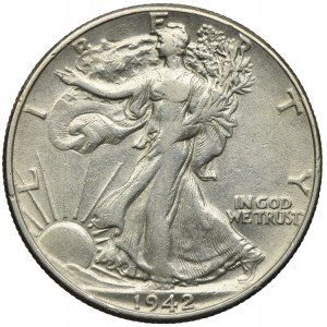 USA, 1/2 dolara 1942, Filadelfia