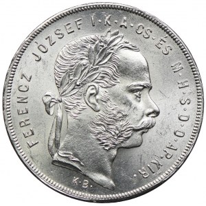 Węgry, Franciszek Józef I, 1 forint 1878 KB, Kremnica