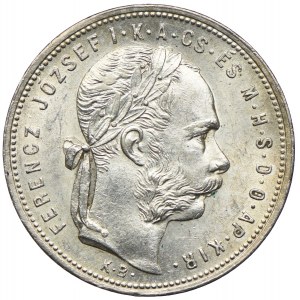 Węgry, Franciszek Józef I, 1 forint 1881 KB, Kremnica