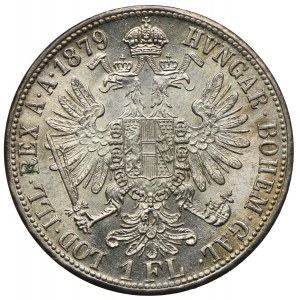 Austria, Franciszek Józef I, 1 floren 1879, Wiedeń