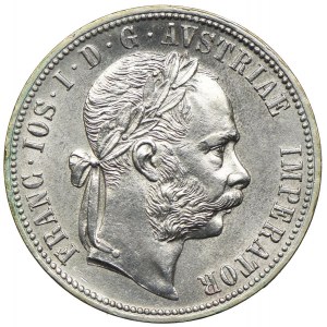 Austria, Franciszek Józef I, 1 floren 1882, Wiedeń