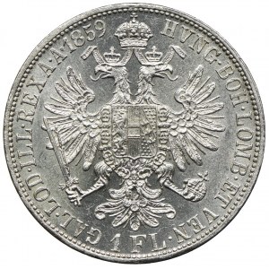 Austria, Franciszek Józef I, 1 floren 1859 E, Karlsburg