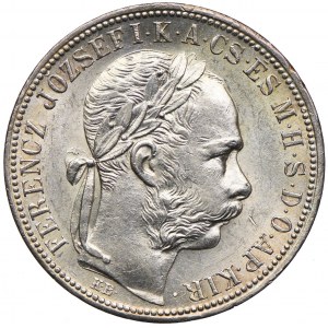 Węgry, Franciszek Józef I, 1 forint 1892 KB, Kremnica