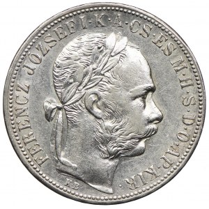 Węgry, Franciszek Józef I, 1 forint 1891 KB, Kremnica