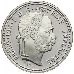 Austria, Franciszek Józef I, 1 floren 1875, Kopalnia Przybramska, nowe bicie