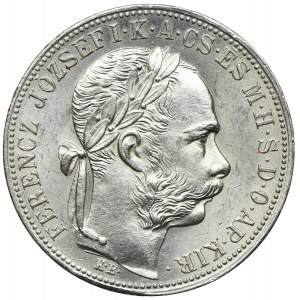 Węgry, Franciszek Józef I, 1 forint 1884 KB, Kremnica