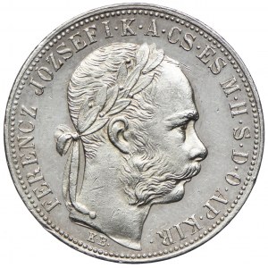 Węgry, Franciszek Józef I, 1 forint 1885 KB, Kremnica