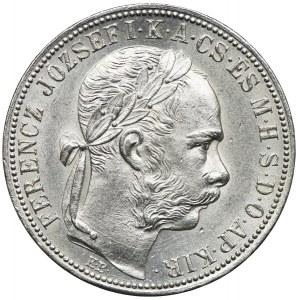 Węgry, Franciszek Józef I, 1 forint 1889 KB, Kremnica