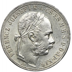 Węgry, Franciszek Józef I, 1 forint 1890 KB, Kremnica