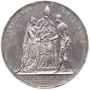 Austria, Franciszek Józef I, 2 guldeny 1854, Wiedeń