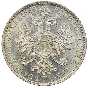 Austria, Franciszek Józef I, 1 floren 1860 A, Wiedeń