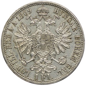 Austria, Franciszek Józef I, 1 floren 1869 A, Wiedeń