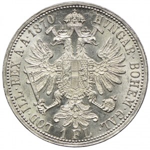 Austria, Franciszek Józef I, 1 floren 1870 A, Wiedeń