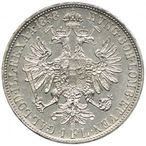 Austria, Franciszek Józef I, 1 floren 1858 E, Karlsburg