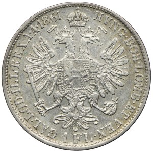 Austria, Franciszek Józef I, 1 floren 1861 E, Karlsburg