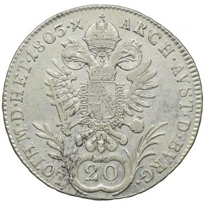 Austria, Franciszek II, 20 krajcarów 1803 A, Wiedeń