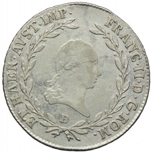 Austria, Franciszek II, 20 krajcarów 1806 B, Kremnica