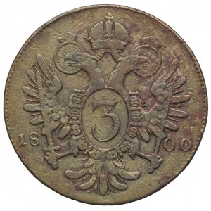 Austria, Franciszek II, 3 krajcary 1800, Praga