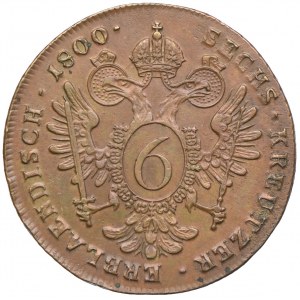 Austria, Franciszek II, 6 krajcarów 1800, Kremnica