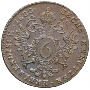 Austria, Franciszek II, 6 krajcarów 1800, Kremnica