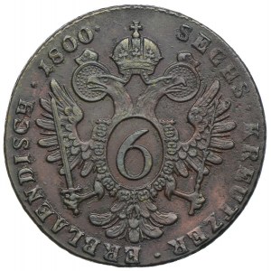 Austria, Franciszek II, 6 krajcarów 1800, Smolnik