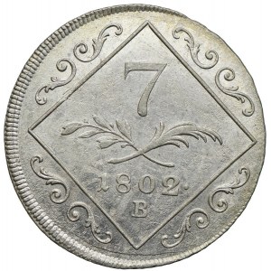 Austria, Franciszek II, 7 krajcarów 1802, Kremnica