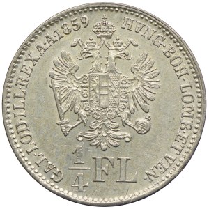 Austria, Franciszek Józef I, 1/4 florena 1859, Kremnica