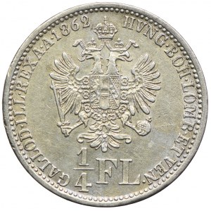 Austria, Franciszek Józef I, 1/4 florena 1862, Wenecja