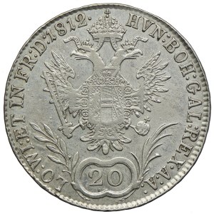 Austria, Franciszek II, 20 krajcarów 1812, Wiedeń