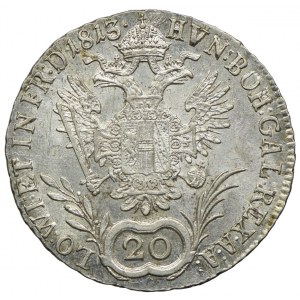 Austria, Franciszek II, 20 krajcarów 1813, Karlsburg