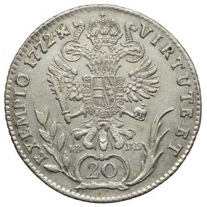 Austria, Józef II, 20 krajcarów 1772, Nagybanya