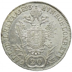 Austria, Franciszek II, 20 krajcarów 1823, Wiedeń