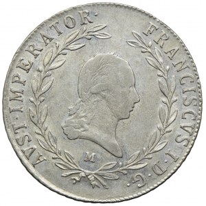 Austria, Franciszek II, 20 krajcarów 1819, Milano
