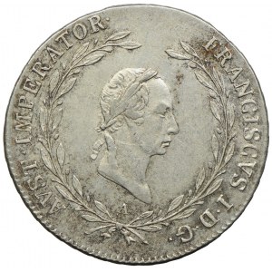 Austria, Franciszek II, 20 krajcarów 1827, Wiedeń